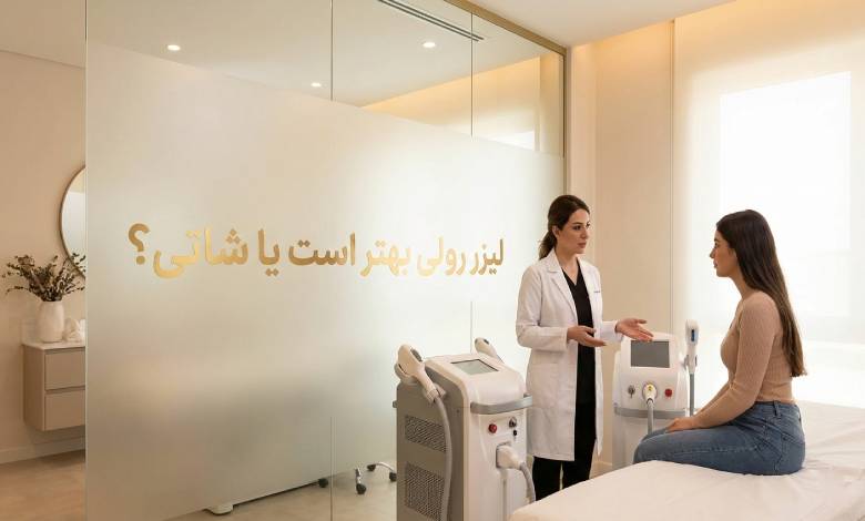 عکس دستگاه لیزر شاتی و رولی
