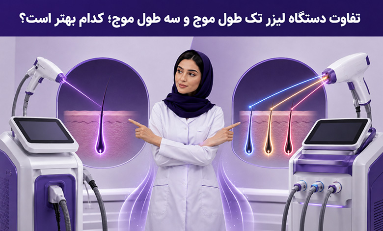 تفاوت دستگاه لیزر تک طول موج و سه طول موج